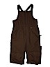 Lands' End 100% Nylon Solid Brown Snow Pants With Bib Size 14 - photo 1