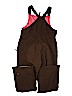Lands' End 100% Nylon Solid Brown Snow Pants With Bib Size 14 - photo 2