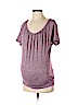 Motherhood Purple Short Sleeve Top Size S - photo 1