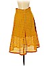 H&M 100% Cotton Yellow Casual Skirt Size 8 - photo 2