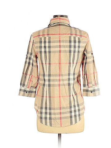 Burberry 3/4 Sleeve Button-Down Shirt (view 2)