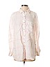 Free People 100% Cotton White Long Sleeve Button-Down Shirt Size S - photo 1