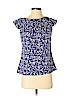 Banana Republic Factory Store 100% Rayon Blue Short Sleeve Blouse Size S (petite) - photo 1
