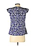Banana Republic Factory Store 100% Rayon Blue Short Sleeve Blouse Size S (petite) - photo 2