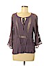 Daniel Rainn 100% Polyester Purple 3/4 Sleeve Blouse Size M - photo 1