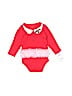Little Treasure 100% Cotton Red Long Sleeve Onesie Size 3-6 mo - photo 1
