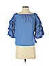 Zara Blue 3/4 Sleeve Top Size S - photo 1