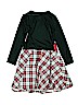 Bonnie Jean Plaid Green Special Occasion Dress Size 12 - photo 2