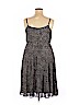 Torrid 100% Polyester Gray Casual Dress Size 1X Plus (1) - photo 2