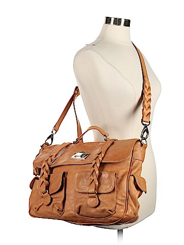 Susan Farber Collections Leather Satchel (view 2)