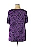 Croft & Barrow Purple Short Sleeve Top Size 1X - photo 2