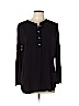 Ann Taylor LOFT 100% Rayon Black Long Sleeve Blouse Size L - photo 1