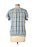 Motherhood 100% Cotton Blue Short Sleeve Blouse Size L - photo 2