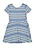 The Children's Place 100% Cotton Print Blue Dress Size 10 - 12 - photo 2