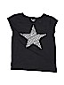 The Children's Place 100% Cotton Graphic Black Short Sleeve T-Shirt Size 10 - 12 - photo 1