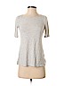 Ann Taylor LOFT Gray Short Sleeve Top Size S (petite) - photo 1