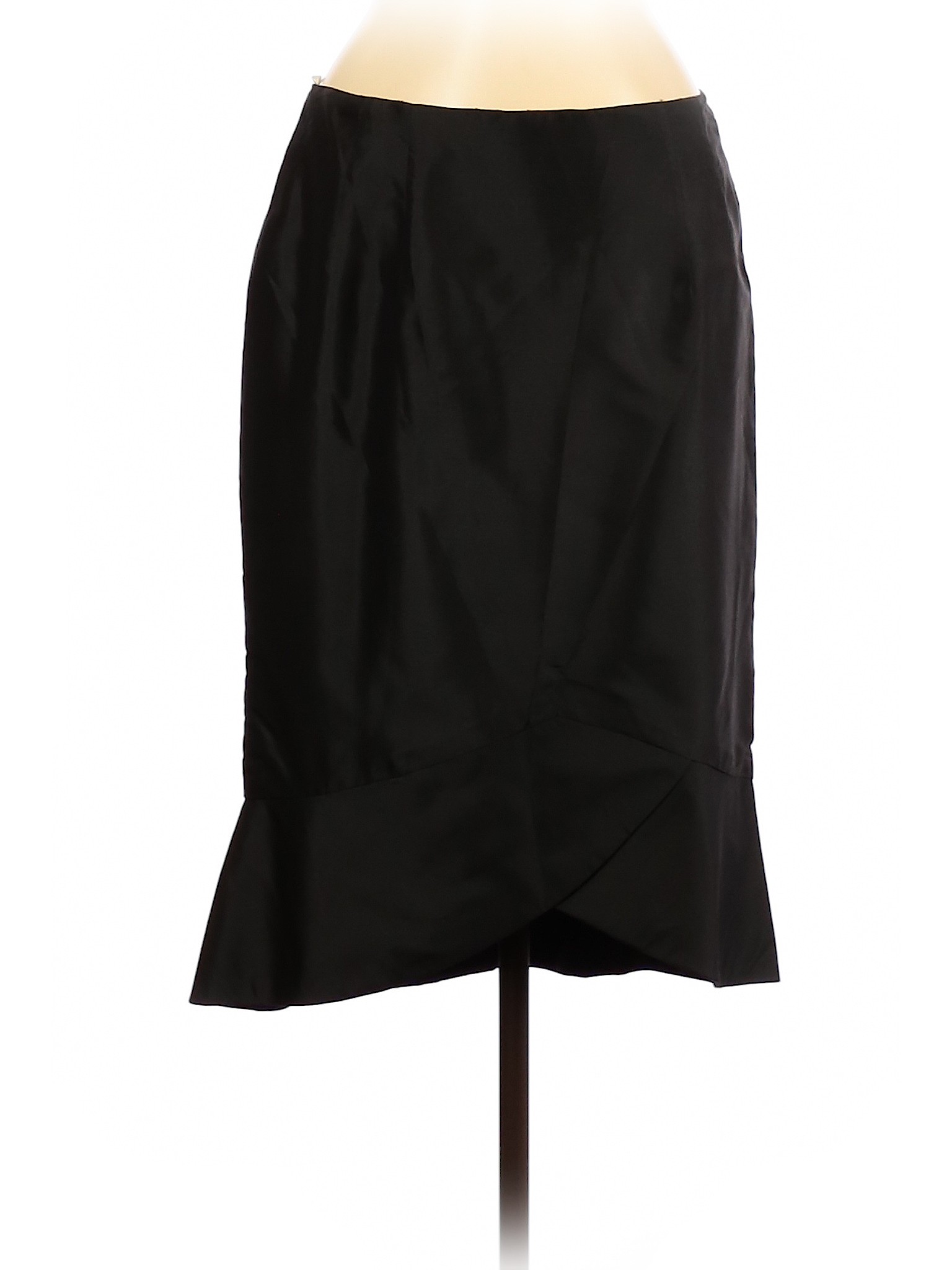 Marisa Baratelli 100% Silk Solid Black Silk Skirt Size 8 - 38% off ...