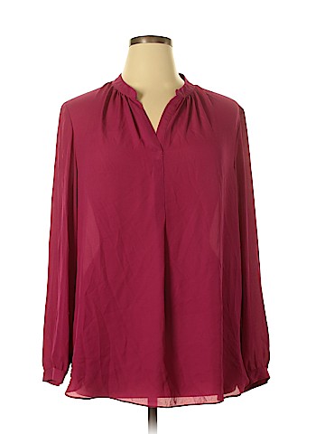 Tahari by ASL Long Sleeve Blouse (view 1)