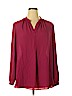 Tahari by ASL 100% Polyester Pink Long Sleeve Blouse Size XL - photo 1