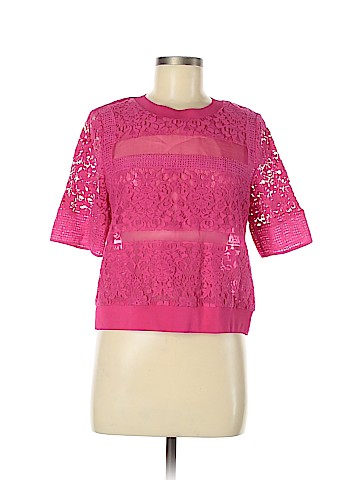 Rebecca Taylor Short Sleeve Silk Top (view 1)