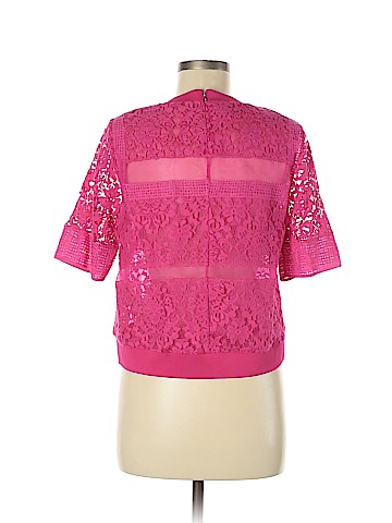 Rebecca Taylor Short Sleeve Silk Top (view 2)