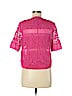 Rebecca Taylor 100% Silk Pink Short Sleeve Silk Top Size 6 - photo 2