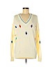 Burberry 100% Cotton Ivory Pullover Sweater Size M - photo 1