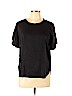 Ann Taylor LOFT Outlet Black Short Sleeve Blouse Size L (petite) - photo 1