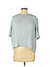 Kaelen Blue Short Sleeve Blouse Size M - photo 1