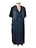 Pilcro and The Letterpress 100% Cotton Blue Casual Dress Size S - photo 1