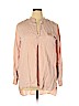 Gap 100% Tencel Lyocell Pink Long Sleeve Blouse Size XL - photo 1