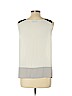 Ann Taylor LOFT 100% Polyester Ivory Sleeveless Blouse Size L (petite) - photo 2
