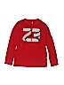 Jordan 100% Cotton Red Long Sleeve T-Shirt Size 12 - 13 - photo 1