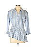 INC International Concepts Blue Long Sleeve Button-Down Shirt Size L (petite) - photo 1