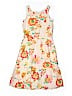 Gap Kids 100% Cotton Floral Orange Dress Size 10 - photo 2