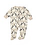 Gerber 100% Cotton Print Ivory Long Sleeve Outfit Size 0-3 mo - photo 1
