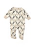 Gerber 100% Cotton Print Ivory Long Sleeve Outfit Size 0-3 mo - photo 2