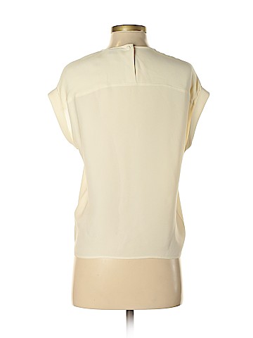 Theory Short Sleeve Silk Top (view 2)