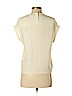 Theory 100% Silk Ivory Short Sleeve Silk Top Size P (petite) - photo 2
