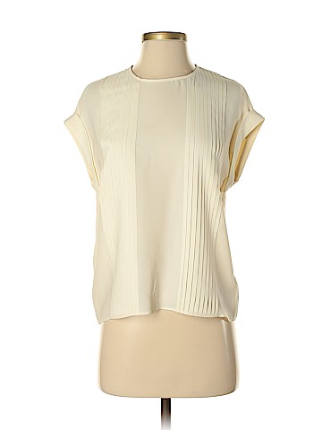 Theory Short Sleeve Silk Top (view 1)