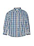 Old Navy 100% Cotton Blue Long Sleeve Button-Down Shirt Size 10 - 12 - photo 1