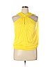 Yigal Azrouël New York 100% Tencel Yellow Sleeveless Top Size 10 - photo 1