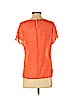 Ann Taylor LOFT Outlet 100% Polyester Orange Short Sleeve Blouse Size S (petite) - photo 2