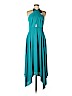BCBGMAXAZRIA 100% Polyester Teal Casual Dress Size 6 - photo 1