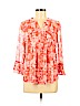 Charter Club 100% Polyester Orange 3/4 Sleeve Blouse Size M (petite) - photo 1