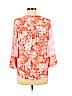 Charter Club 100% Polyester Orange 3/4 Sleeve Blouse Size M (petite) - photo 2