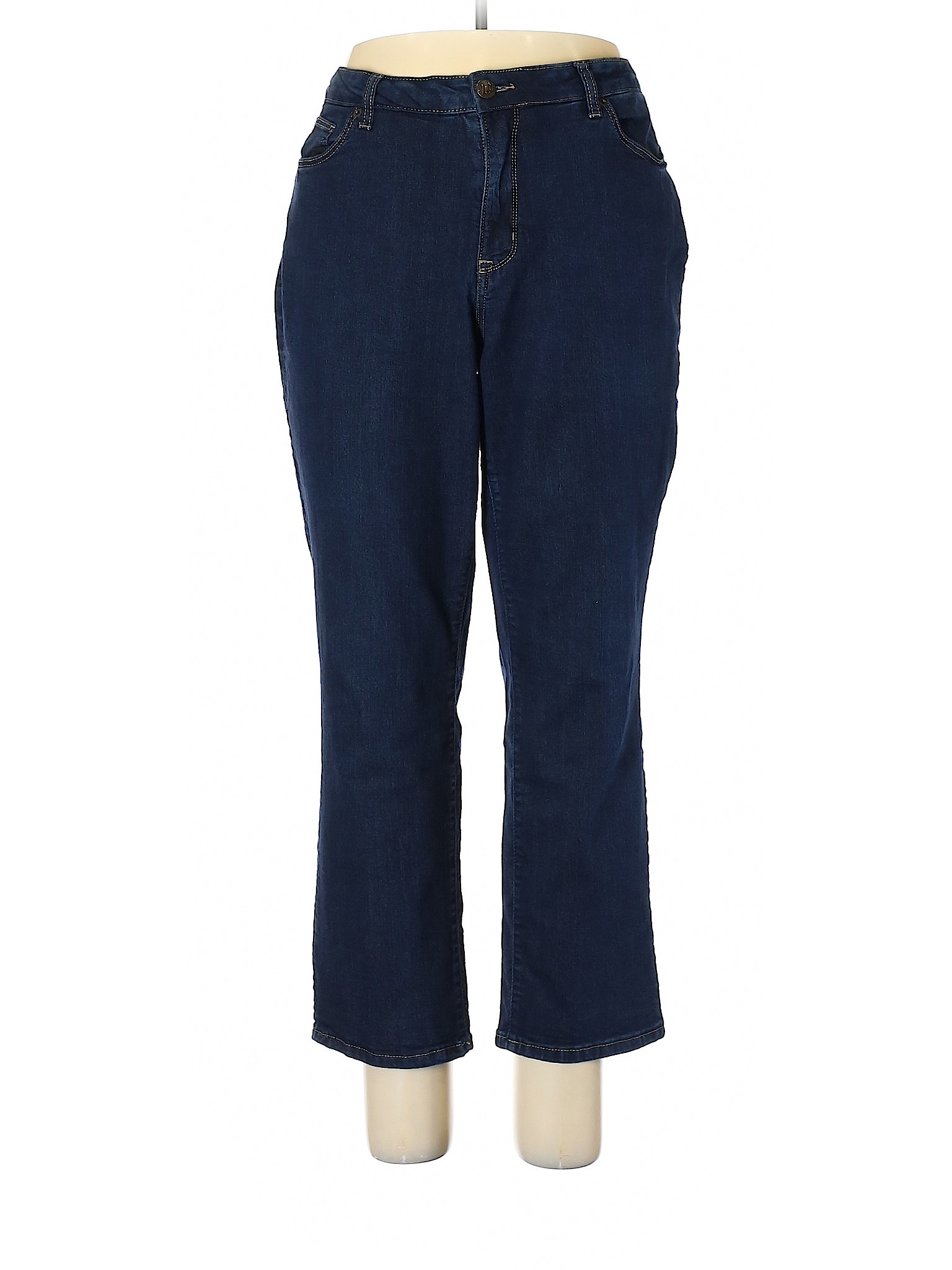 Westport 1962 Solid Blue Jeans Size 16 - 63% off | thredUP