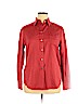 Salvatore Ferragamo 100% Cotton Red Long Sleeve Button-Down Shirt Size 14 - photo 1