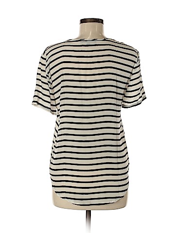 Olivaceous Short Sleeve Silk Top (view 2)