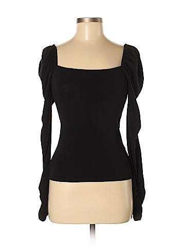 Something Navy Long Sleeve Top (view 1)